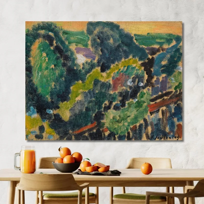 Landscape On Lake Geneva Alexej von Jawlensky