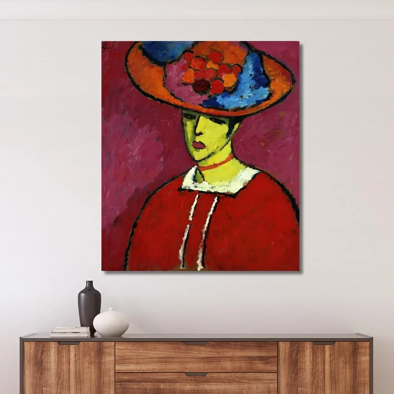 Schokko With Wide-Brimmed Hat Alexej von Jawlensky