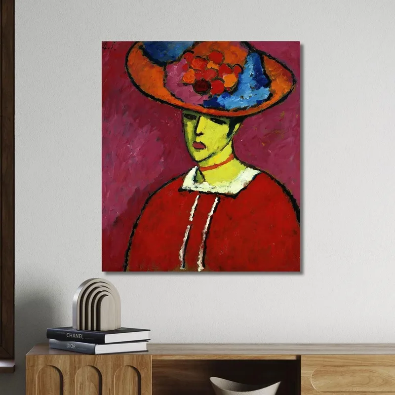 Schokko With Wide-Brimmed Hat Alexej von Jawlensky