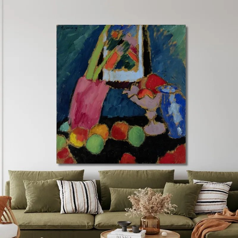 Naturaleza Muerta Con Un Cuenco Morado Alexej von Jawlensky