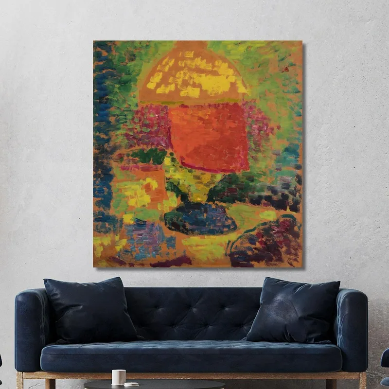 Stillleben Mit Petroleumlampe Alexej von Jawlensky