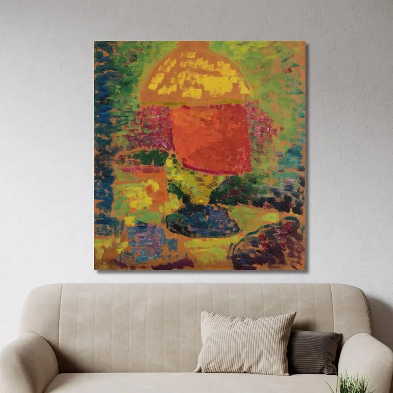 Stillleben Mit Petroleumlampe Alexej von Jawlensky