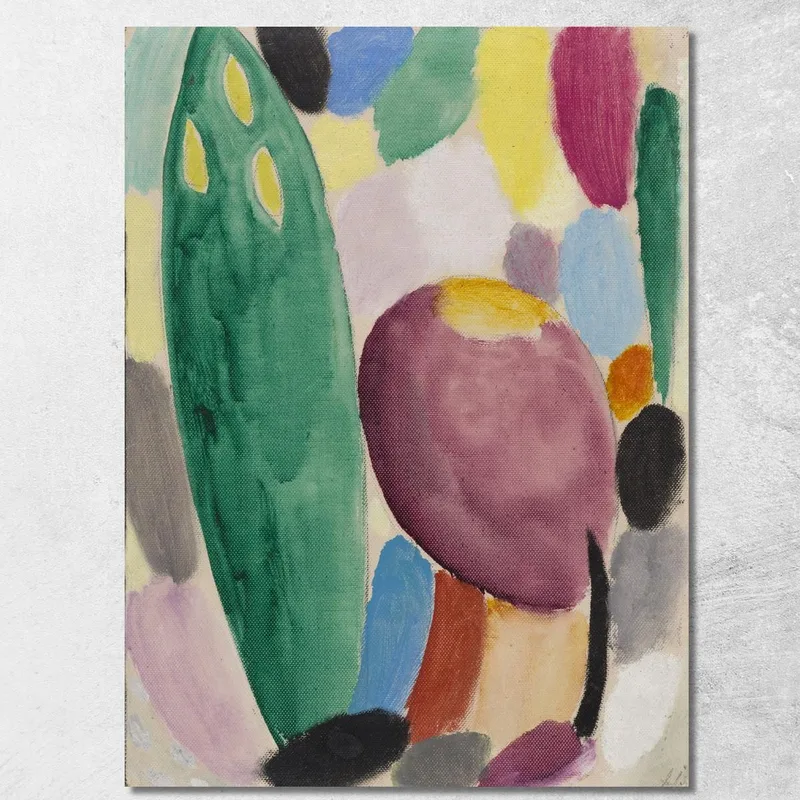 Variationsbäume Alexej von Jawlensky drucken auf leinwand
