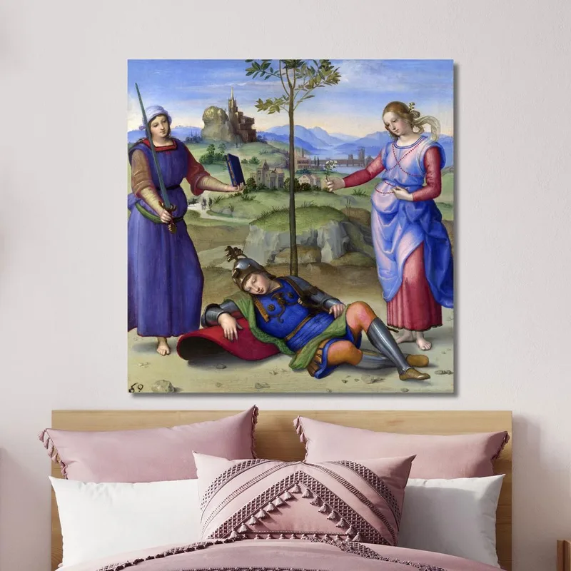 Eine Allegorie Der Vision Eines Ritters Raphael
