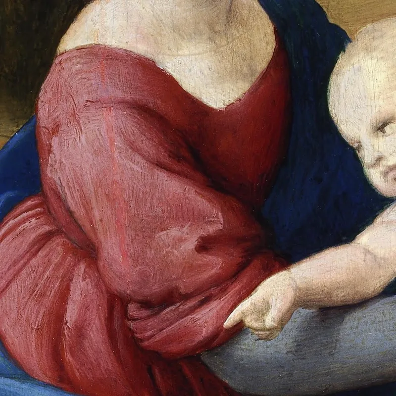 Virgen Y El Niño Con El Niño San Juan Raphael