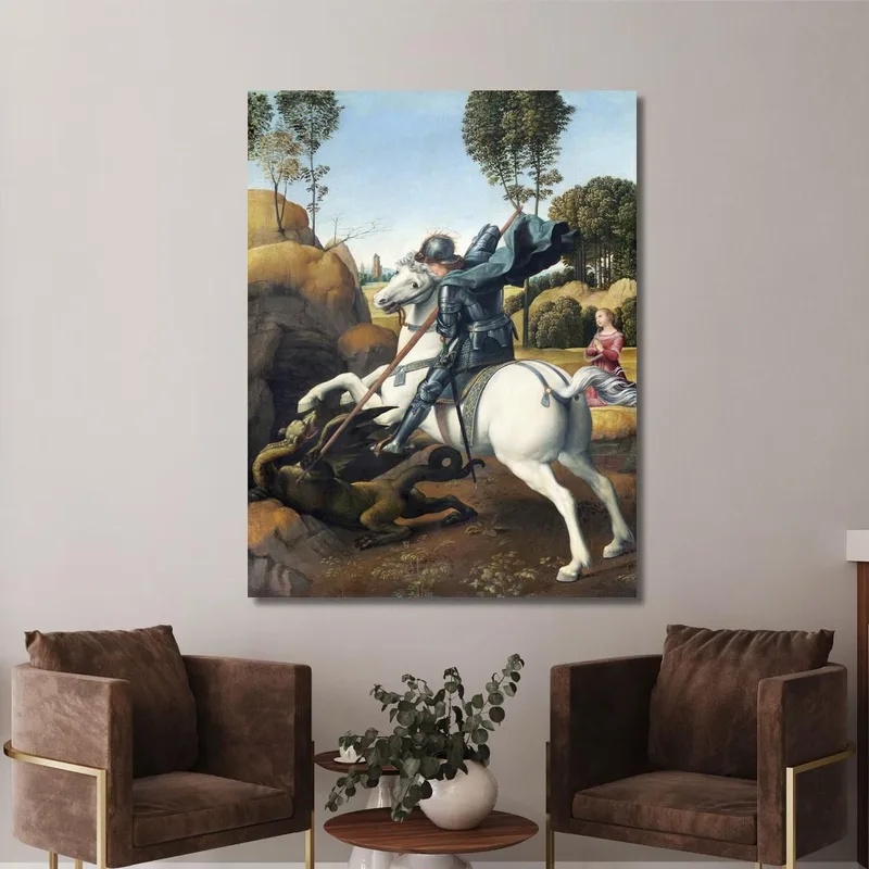 Der Heilige Georg Und Der Drache Raphael