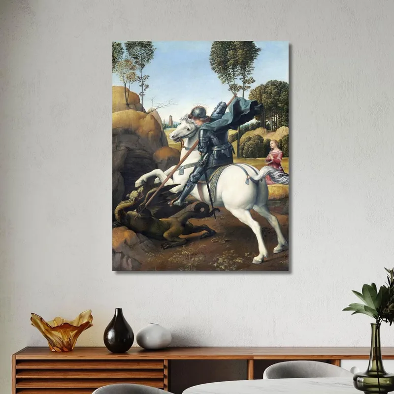 Der Heilige Georg Und Der Drache Raphael