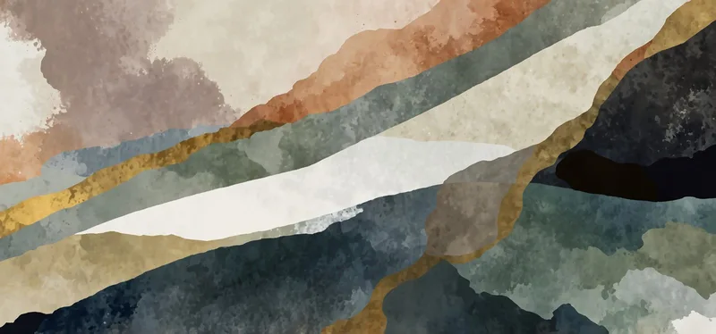 Marco De Formas Abstractas Las Sombras Del Paisaje.
