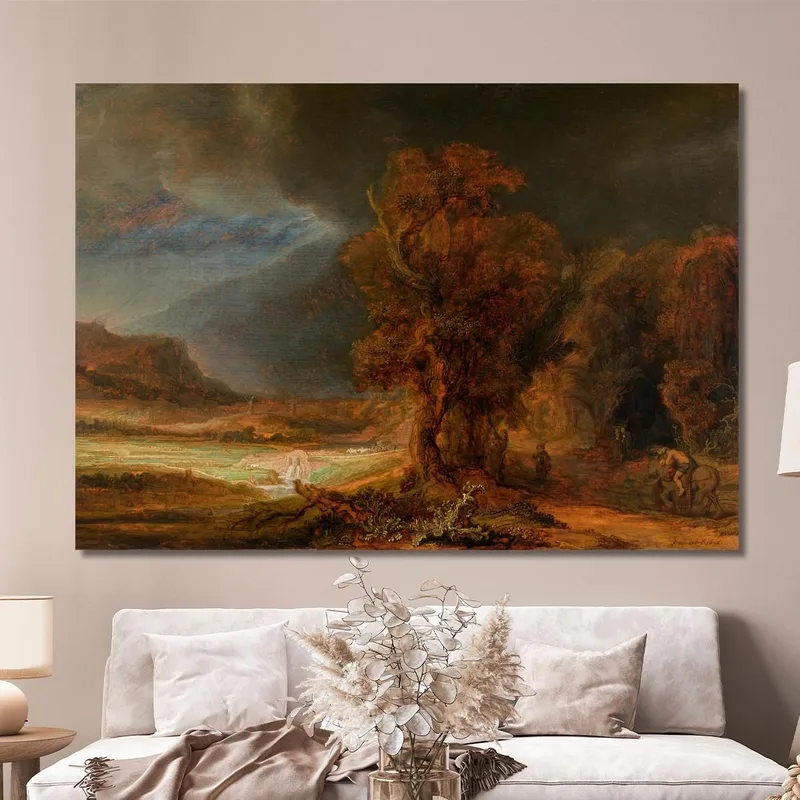 Paisaje Con El Buen Samaritano 1638 Rembrandt van Rijn