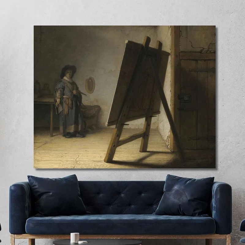 Der Künstler In Seinem Atelier Rembrandt van Rijn