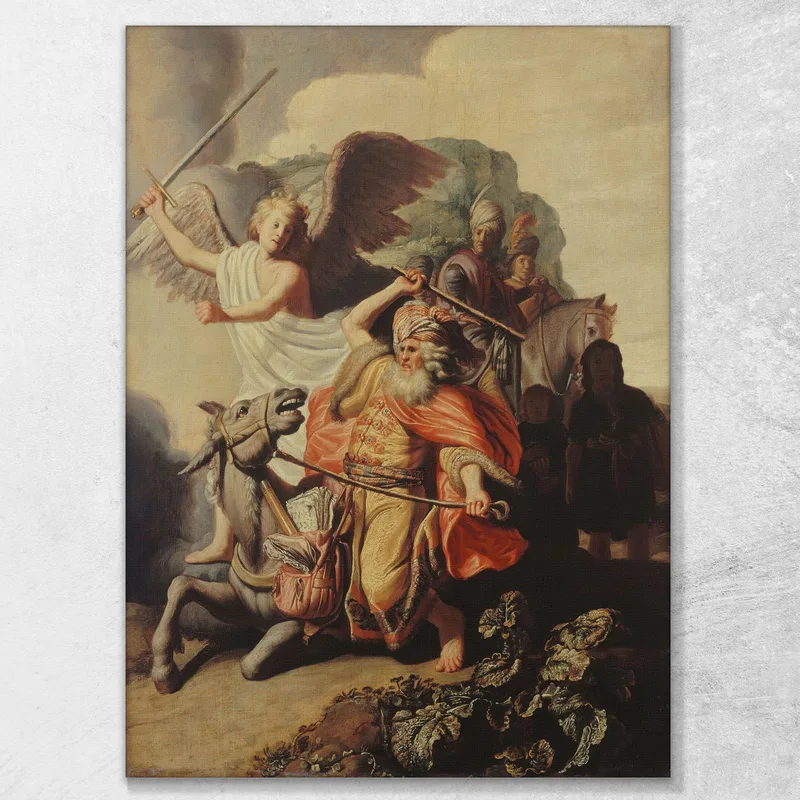 L'Âne Du Prophète Balaam Rembrandt van Rijn