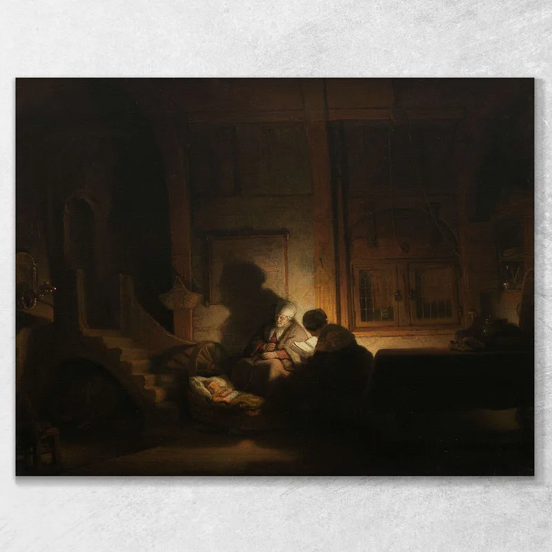 La Sainte Famille La Nuit Rembrandt van Rijn