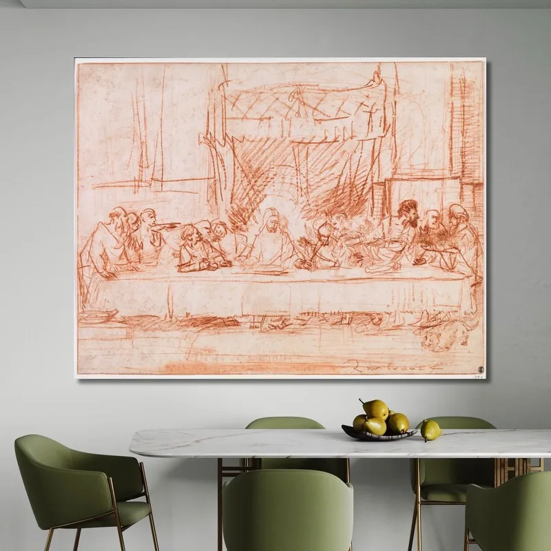 The Last Supper After Leonardo Da Vinci Rembrandt van Rijn