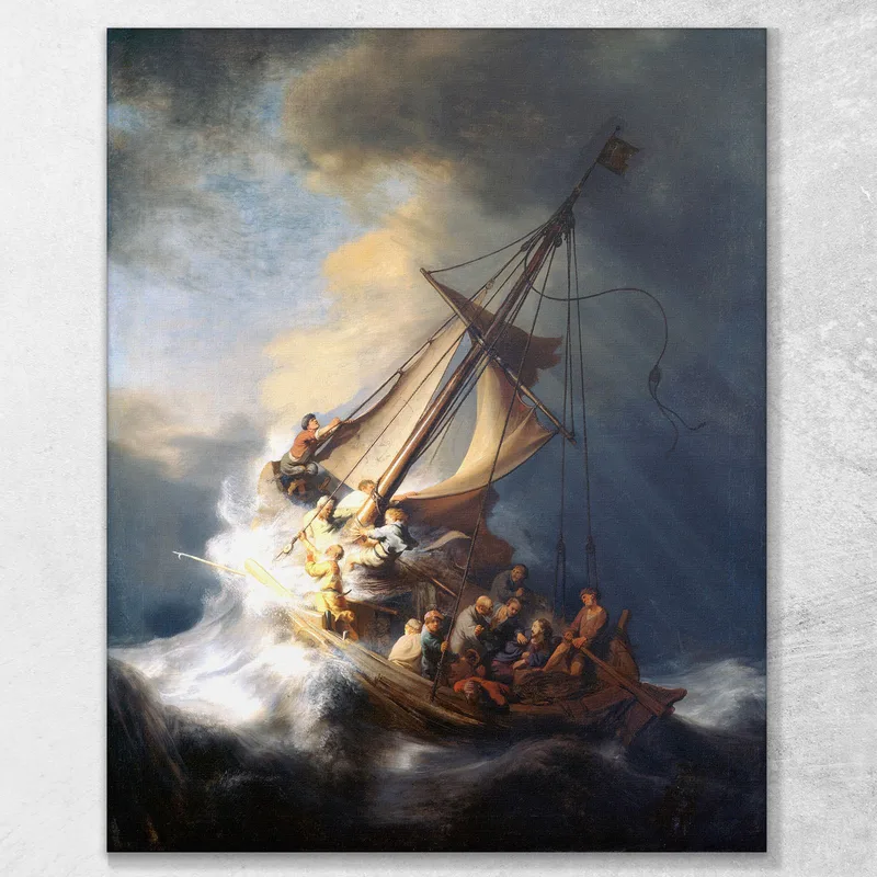 La Tempête Sur La Mer De Galilée Rembrandt van Rijn