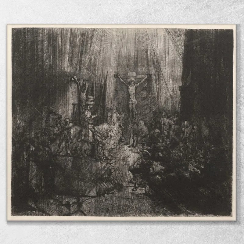 Les Trois Croix 2 Rembrandt van Rijn