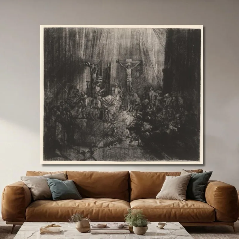 Les Trois Croix 2 Rembrandt van Rijn