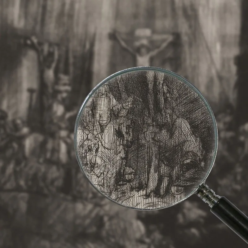 Les Trois Croix 2 Rembrandt van Rijn