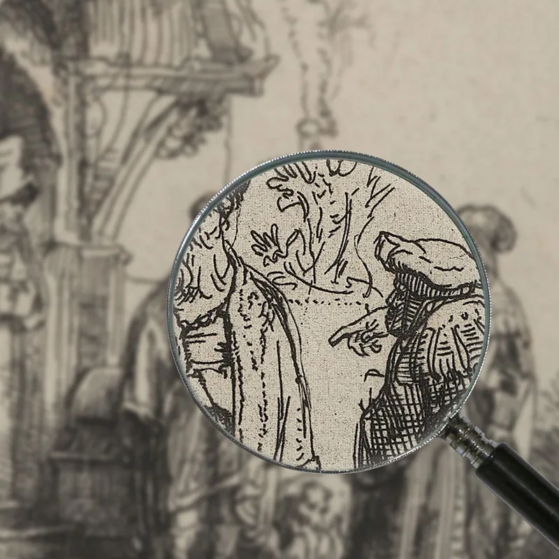 Trois Personnages Orientaux Rembrandt van Rijn