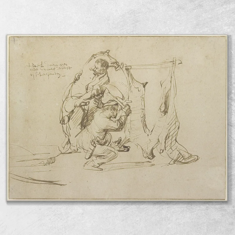 Deux Bouchers Rembrandt van Rijn