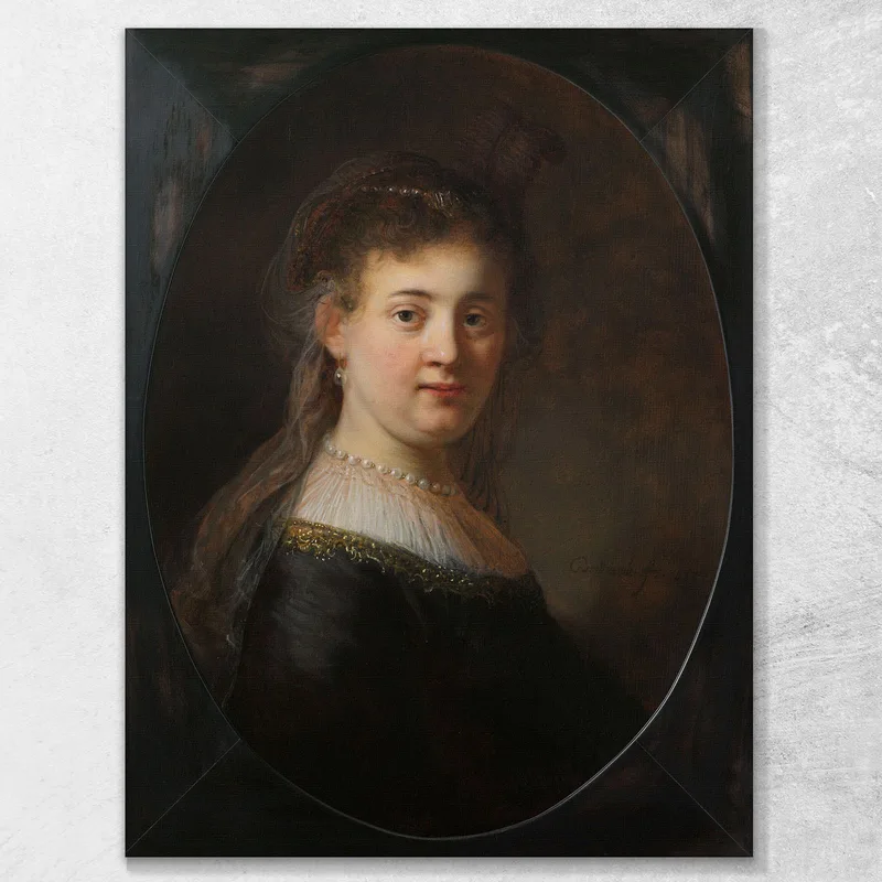 Young Woman In Fantasy Costume Rembrandt van Rijn