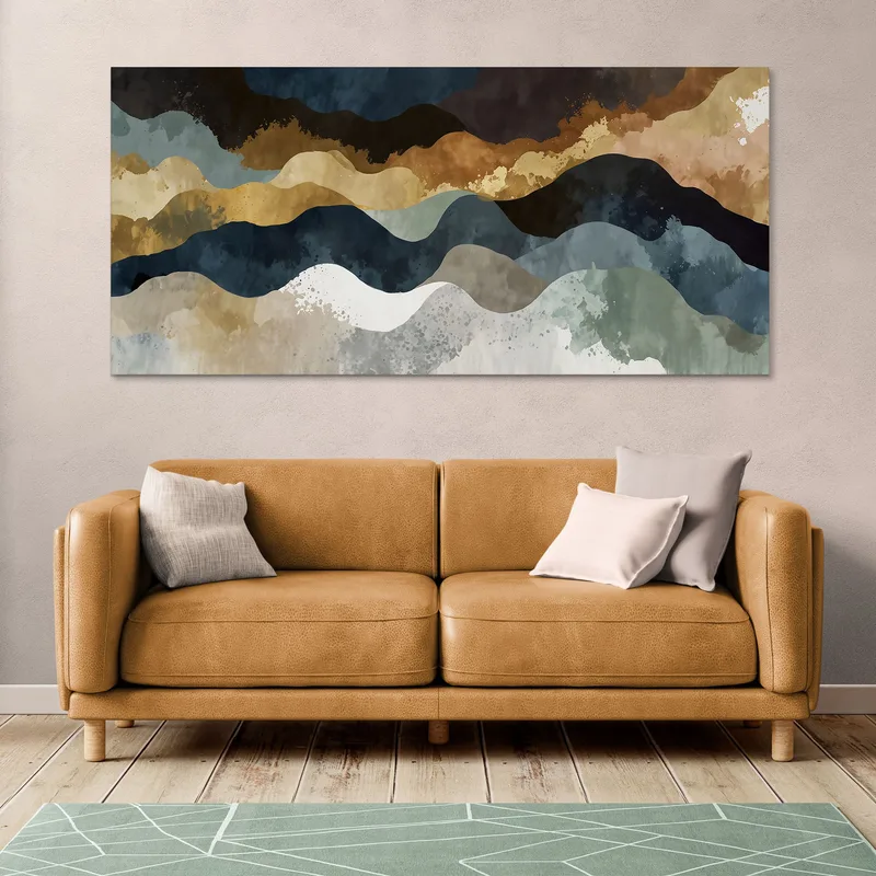 Quadro Forme Astratte Montagne Di Colore Astratte