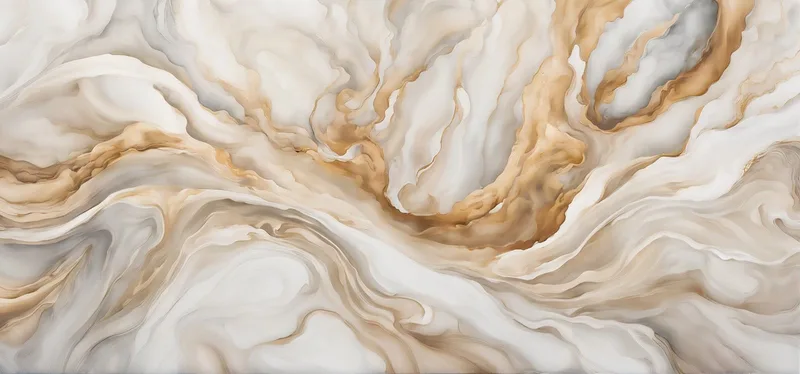 Marco De Formas Abstractas Ondas Beige Y Blancas.