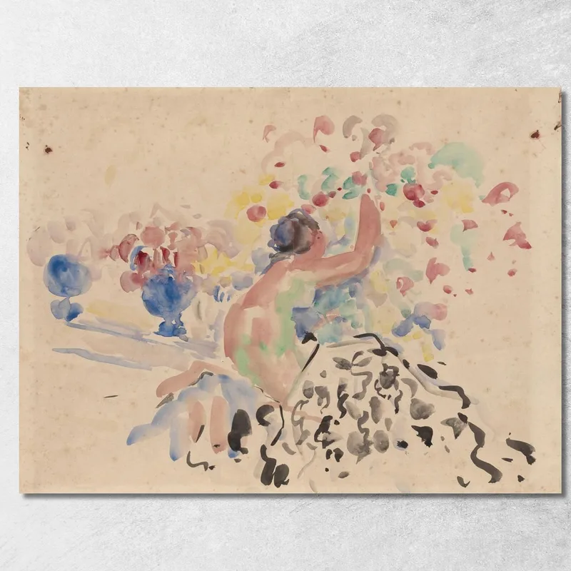 Nudo E Fiori Rik Wouters quadro stampa su tela