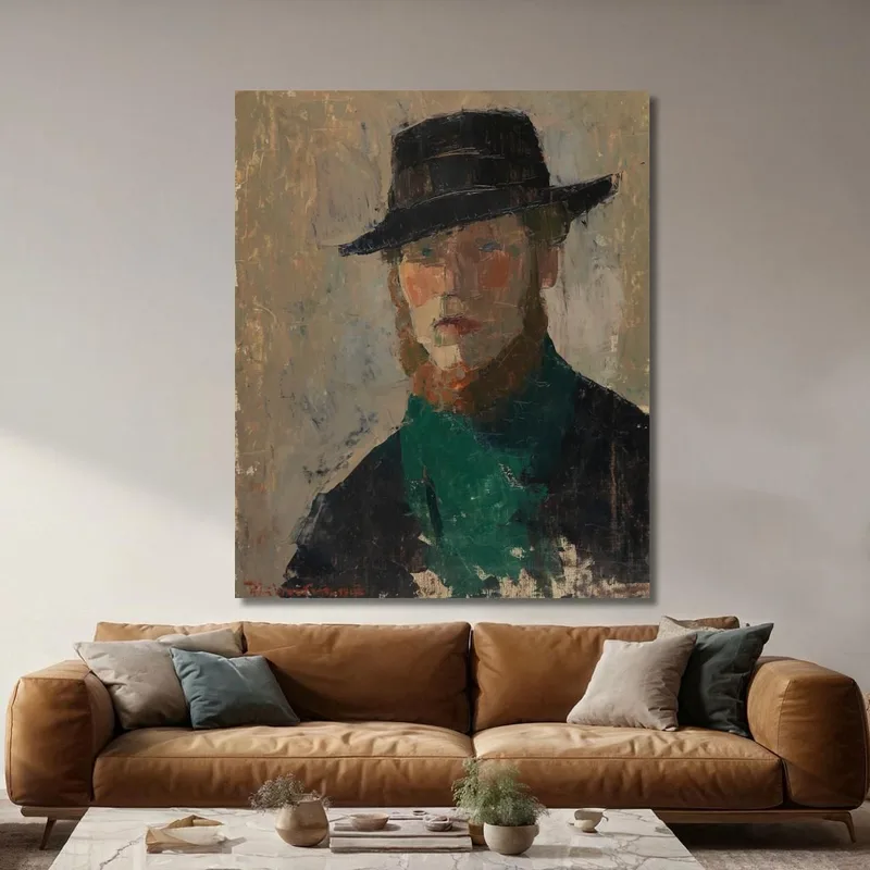 Self Portrait In Black Hat Rik Wouters
