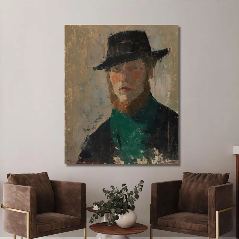 Self Portrait In Black Hat Rik Wouters