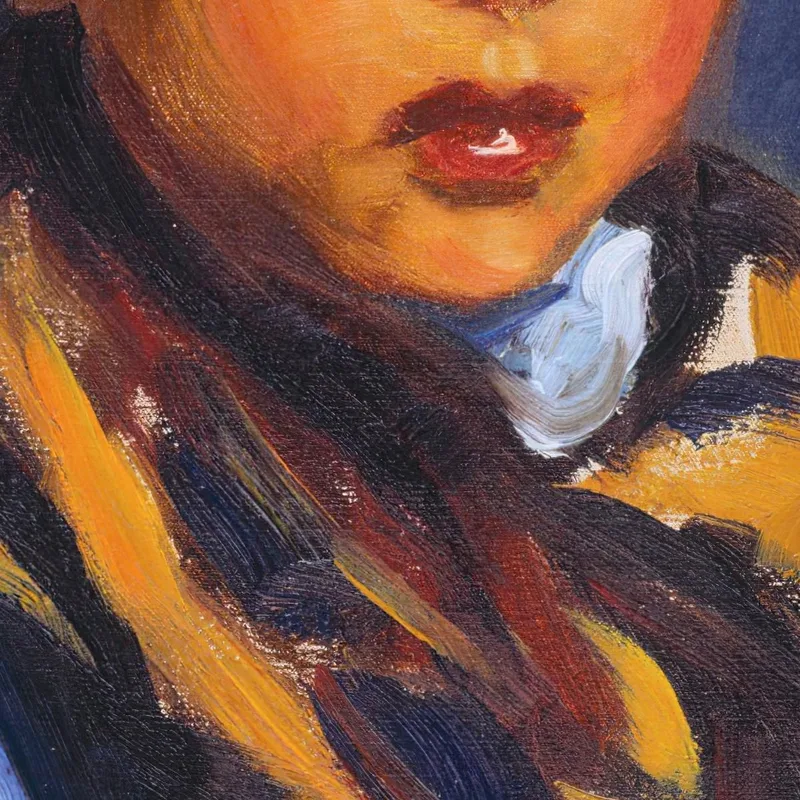 Junge Mit Kariertem Schal Robert Henri