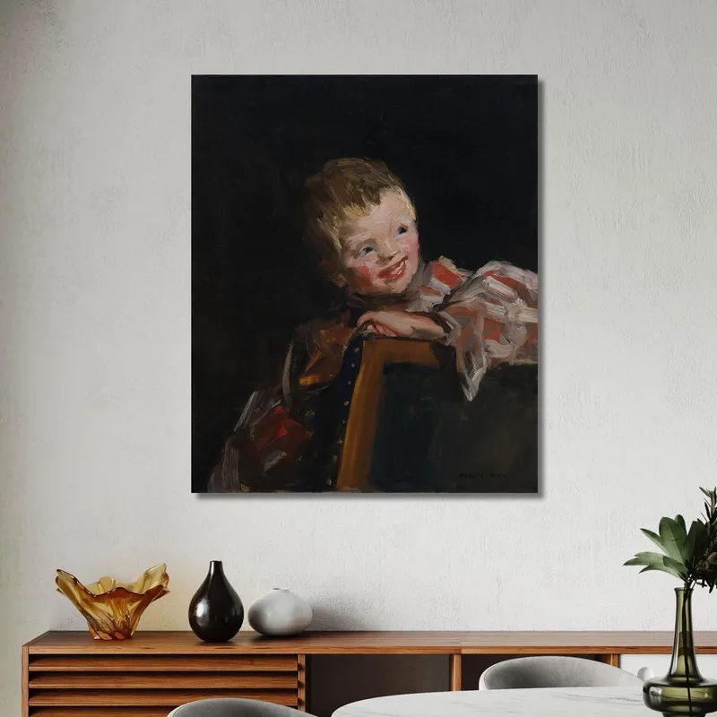 Cory Cori Looking Over The Back Of A Chair Robert Henri