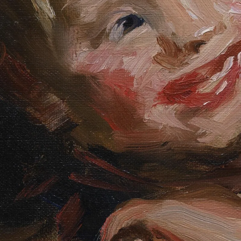 Cory Cori Looking Over The Back Of A Chair Robert Henri