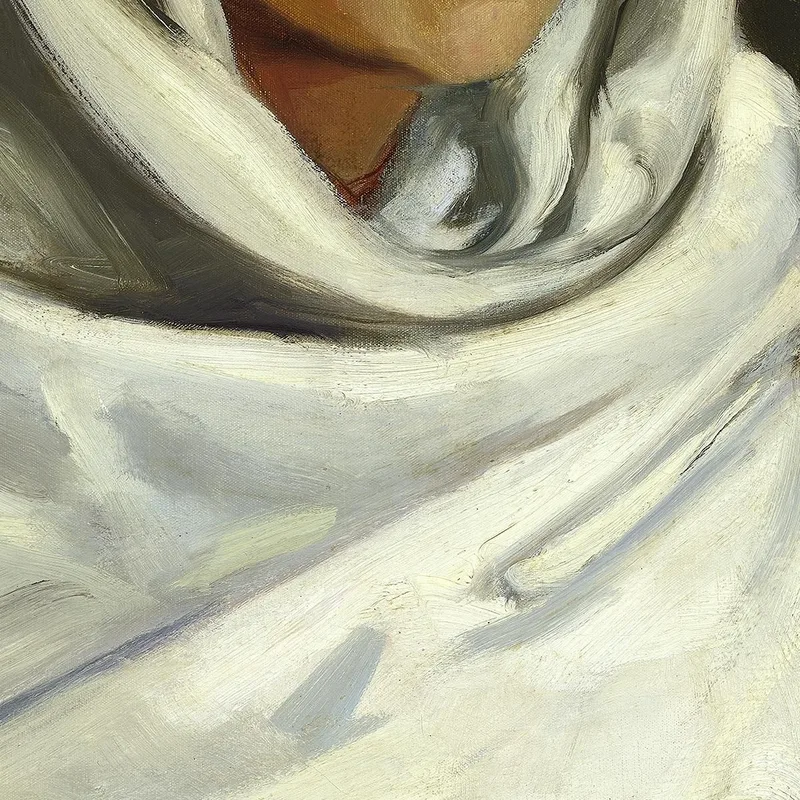 Niña India Con Manta Blanca Robert Henri