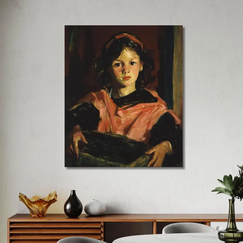 Mary Ann Con Il Suo Cestino Robert Henri