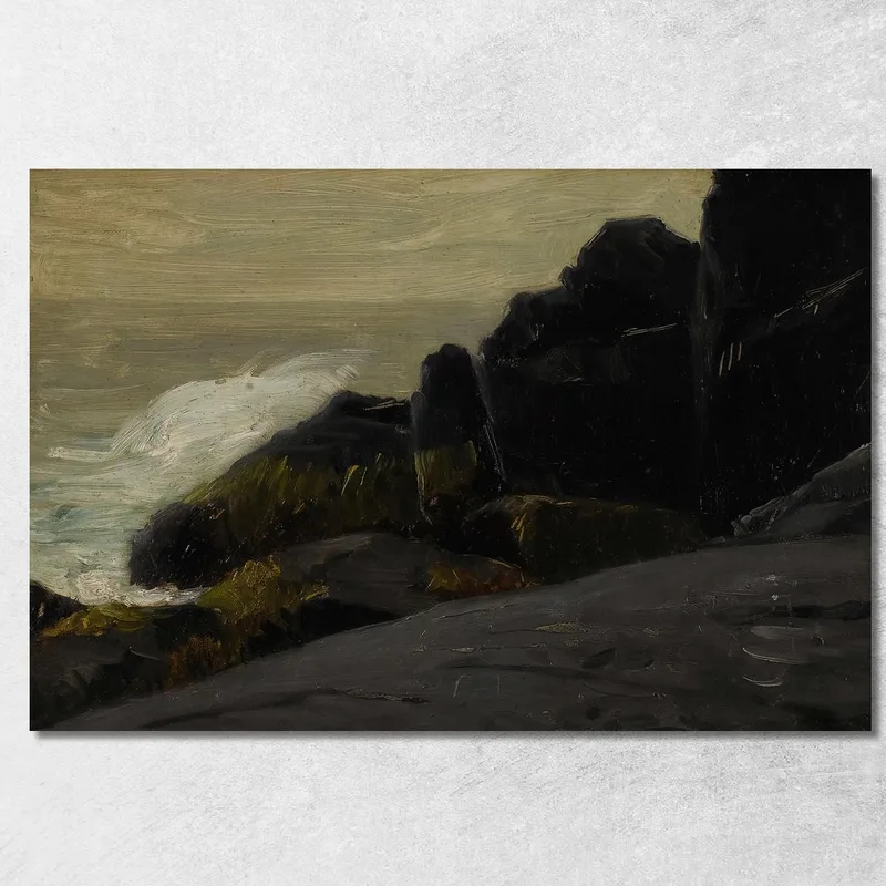 Scogliere Marine Robert Henri quadro stampa su tela