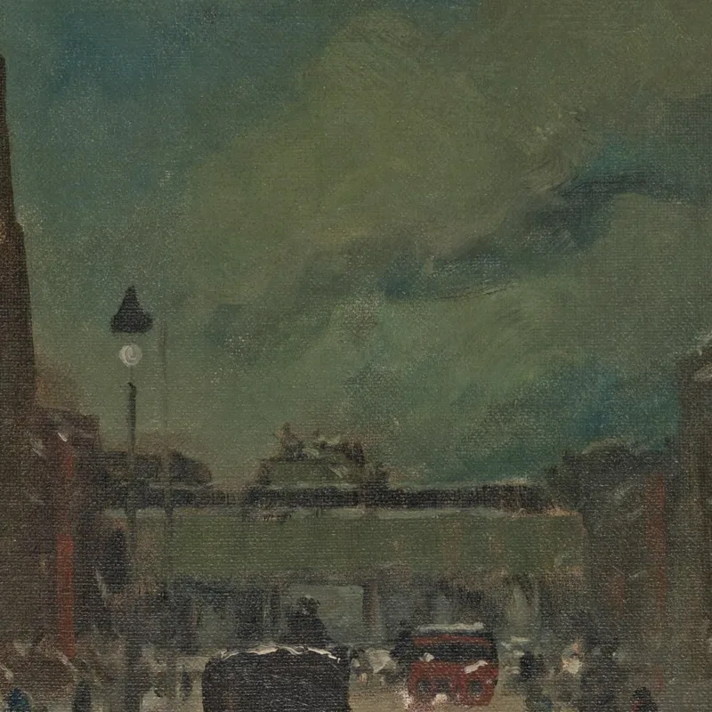 Street Scene With Snow 57Th Street Nyc. Robert Henri