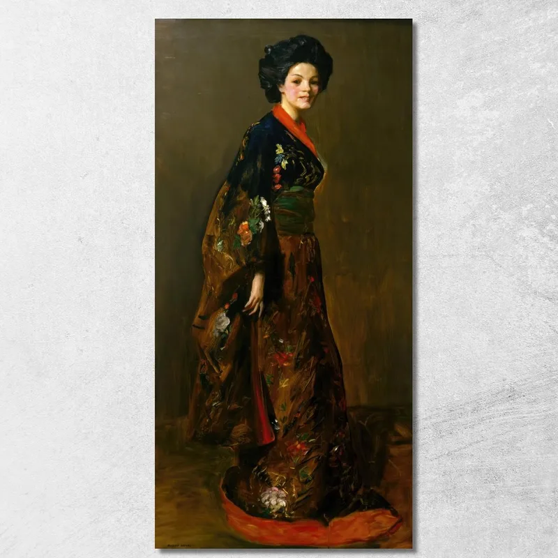 Il Kimono Blu Robert Henri quadro stampa su tela