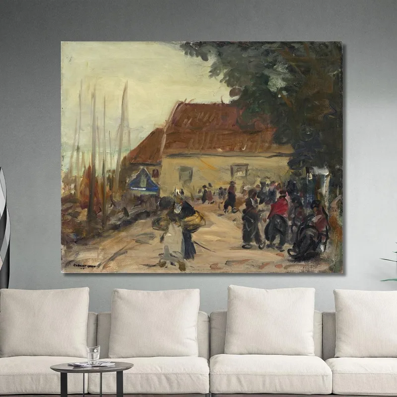 Volendam Street Scene Robert Henri