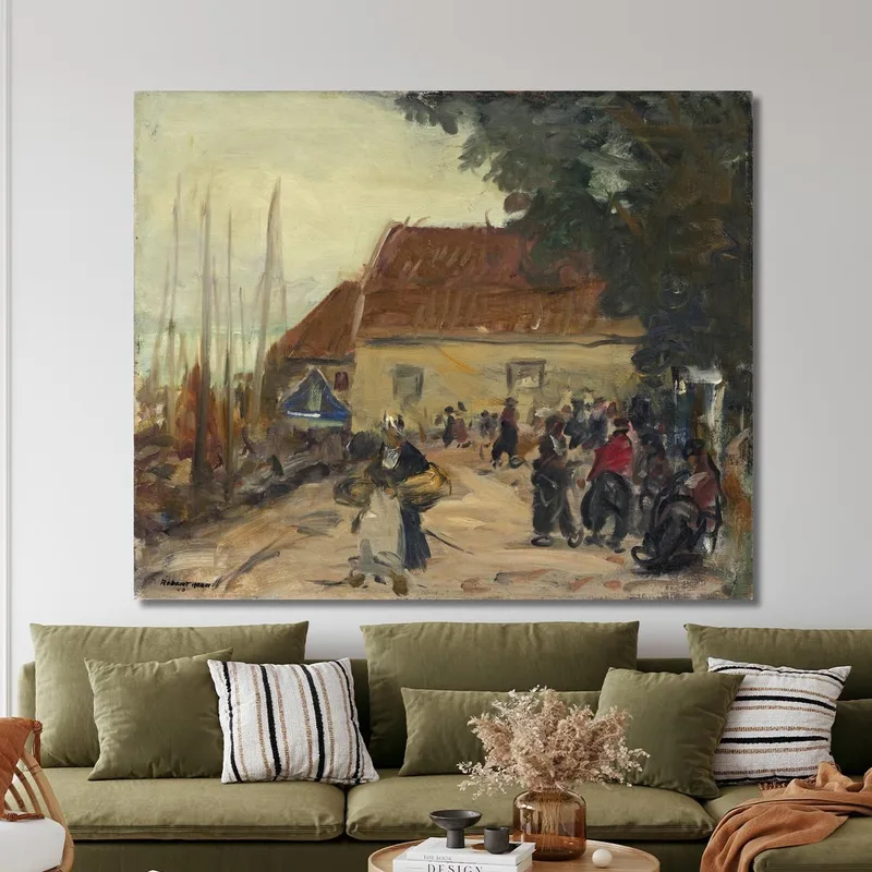 Volendam Street Scene Robert Henri