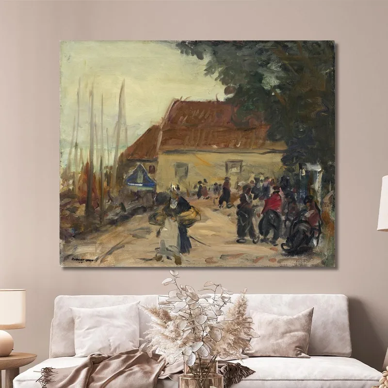Volendam Street Scene Robert Henri