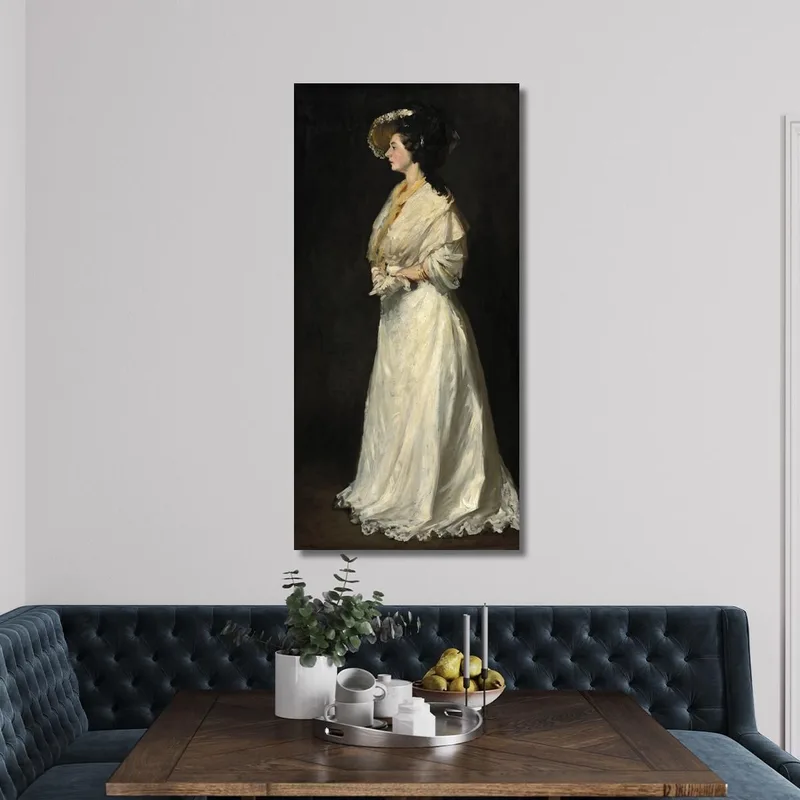 Junge Frau In Weiß Robert Henri