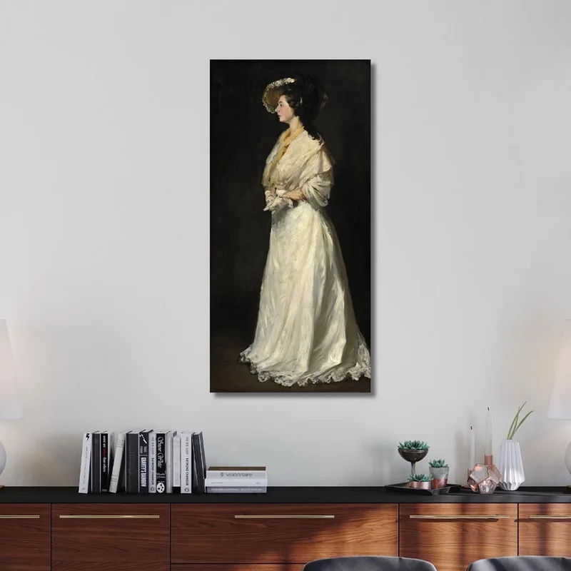 Junge Frau In Weiß Robert Henri