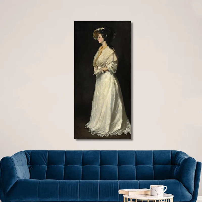 Junge Frau In Weiß Robert Henri