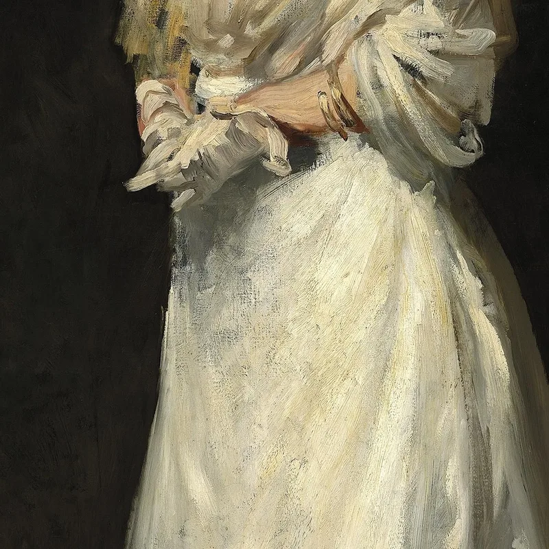 Junge Frau In Weiß Robert Henri