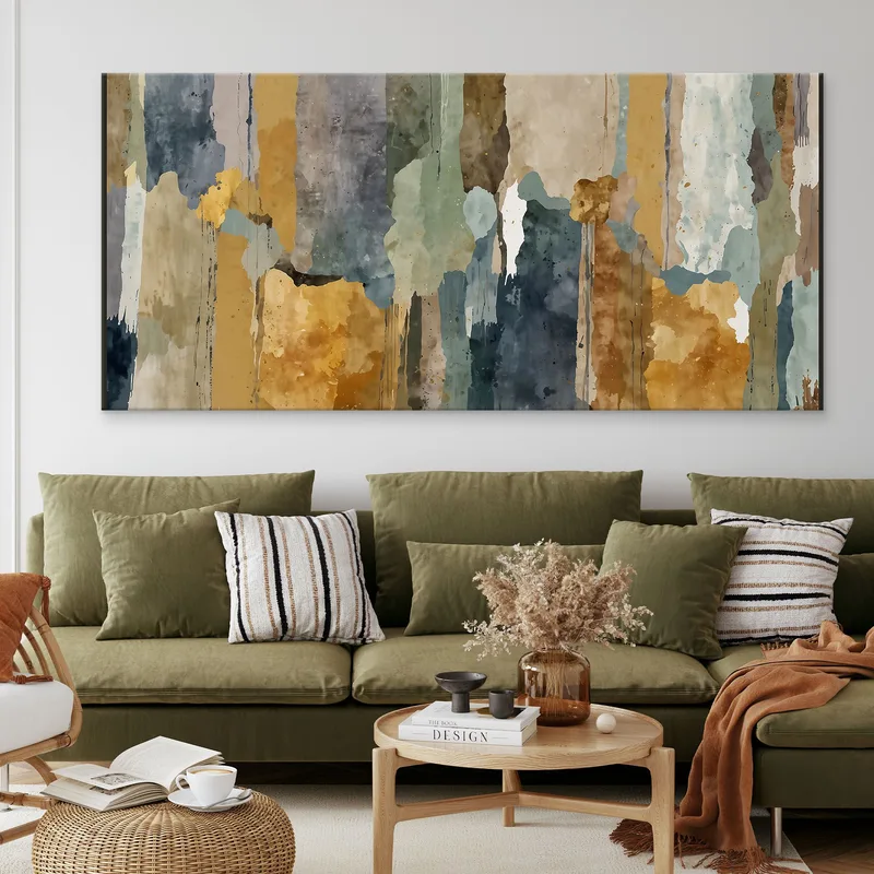 Quadro Forme Astratte Trame Di Colori
