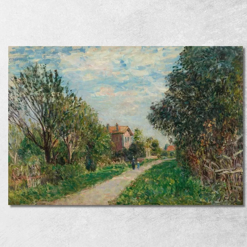 Mujer Y Niño En El Camino De Los Prados, Sèvres Alfred Sisley cuadro en lienzo