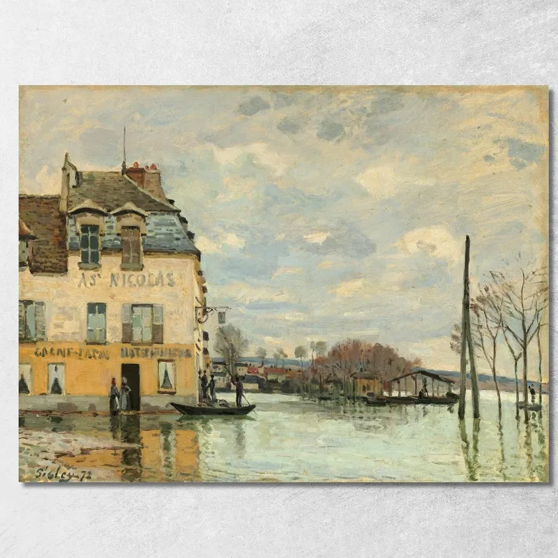 Inundación En Port-Marly Alfred Sisley cuadro en lienzo