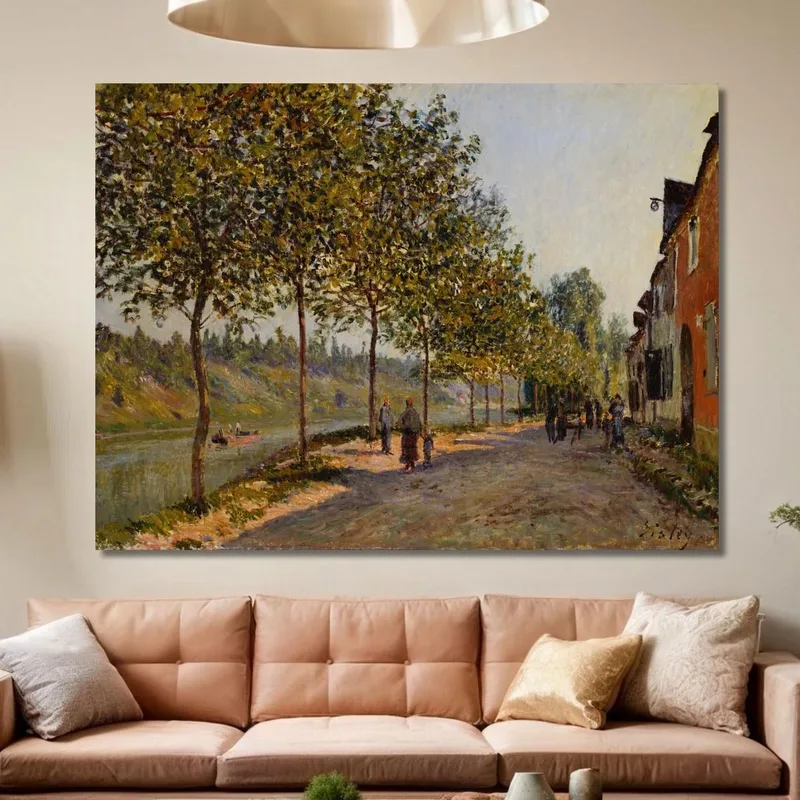 Matin De Juin À Saint-Mammès Alfred Sisley
