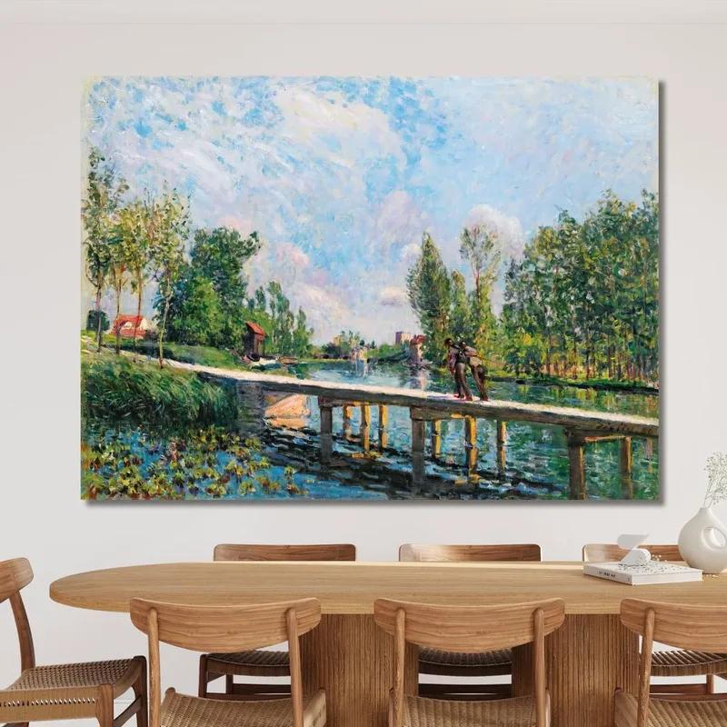 La Passerelle Chemin De Halage Du Canal Du Loing Alfred Sisley