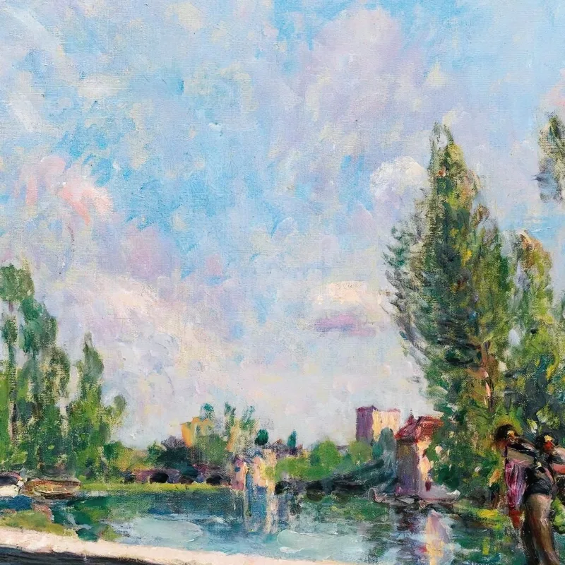 La Passerelle Chemin De Halage Du Canal Du Loing Alfred Sisley